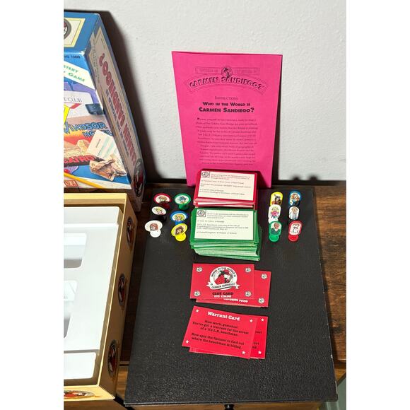 Vintage 1992 Where In the World Is Carmen San Diego? Geography Board Game- CIB - Picture 7 of 10